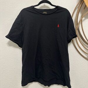 Polo by Ralph Lauren Black Tee with Red Logo